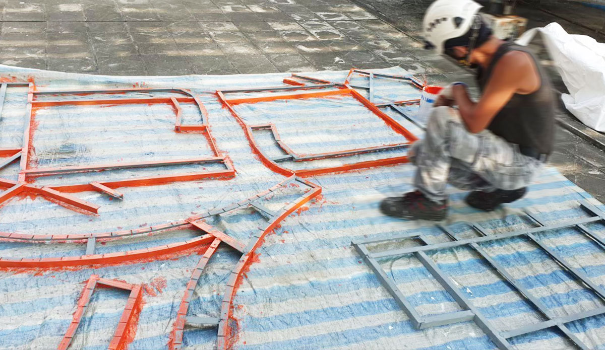 台新銀行建國北路大型霓虹廣告招牌